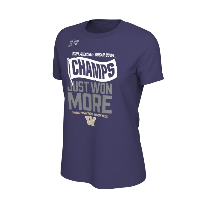 Washington Huskies 2023 Sugar Bowl Champions Women's Locker Room Tee